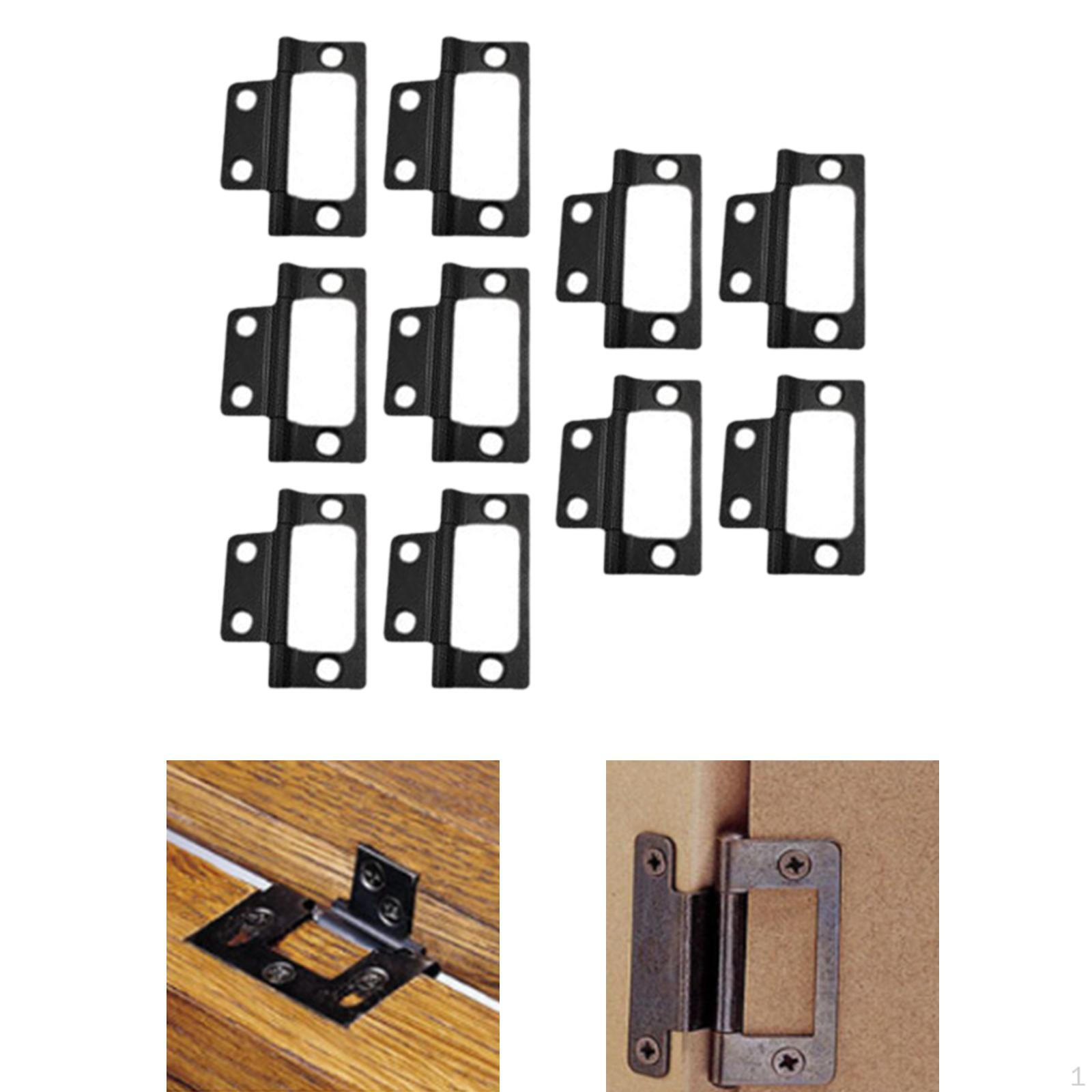 

10 шт. Дверные петли, фурнитура, вращающиеся для деревянных дверей, мебели Black