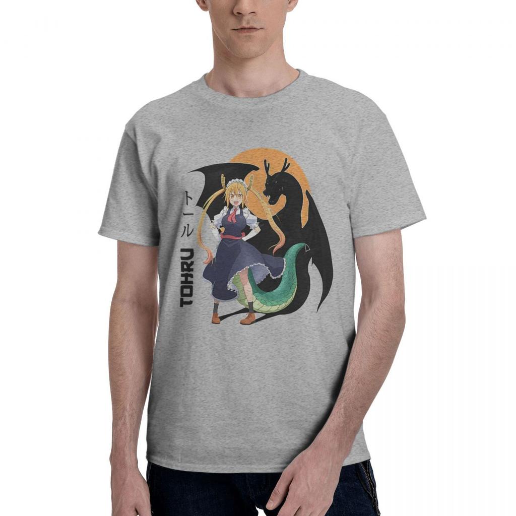 Dragon Maid Tohru Kobayashisan Chi No Maid Dragon 100 Cotton Casual Breathable Confortable TShirt Mens Clothing Brands Ma