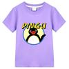 Pingu Children's Cartoon T-Shirt Cotton 2-12 Years Kids Tees Cute Boys Girls Tops O-Neck Anime Print Short Sleeve Summer Toddler