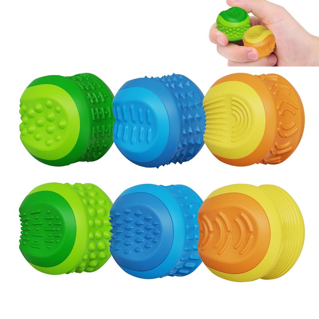 Children's Silicone Sensory Toys: Multi-Textured Decompression Stones & Balls