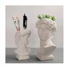 Makeup Brush Storage Pen Holder David Statue Resin Medici Vase Desktop Organizer Home Decor Ornaments Creative Art Flower Pot