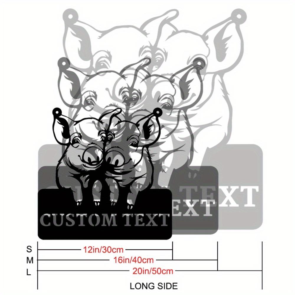 

Delightful Charming Pigsty Welcome Sign Farm Animal Designs Customizable Metal Gift Agricultural Enthusiasts Farm Decor 30CM