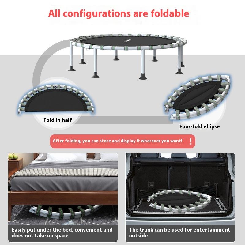 48Trampoline-Inch Home Indoor Trampoline Rub Bed Children Bounce Bed Adult Sports Weight Loss Fitness Artifact