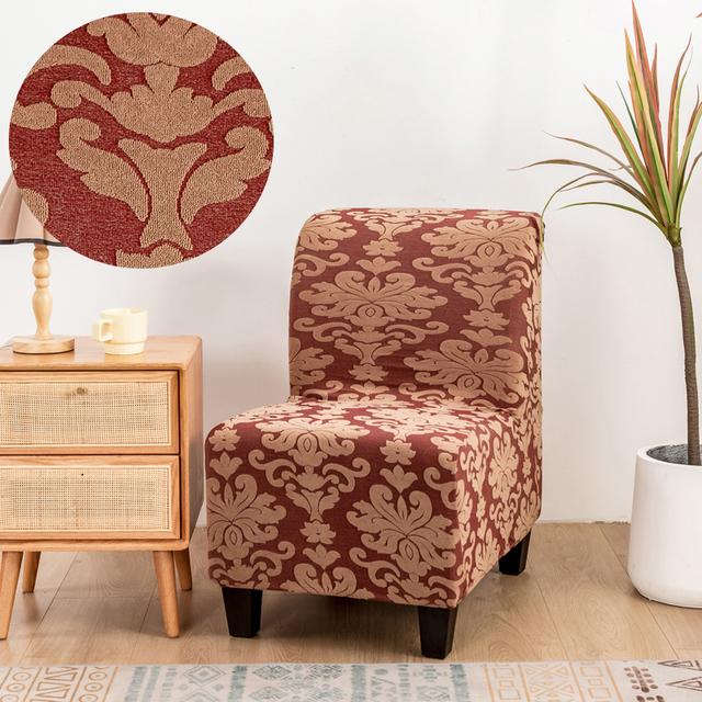 Armless Chair Furniture Slipcovers Repellent Accent Dining Chair Cover Armless Slipper Protector Removable Slipcover Used For Living Home Hotel