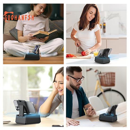 Speaker Bluetooth-compatible with Phone Stand LED Display Alarm Clock HD-compatible Sound Multi-functional Speaker