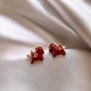 Vintage Luxe Anke La Red 925 Silver Earrings Zircon Studs Minimalist Elegant Fashion Jewelry For Women