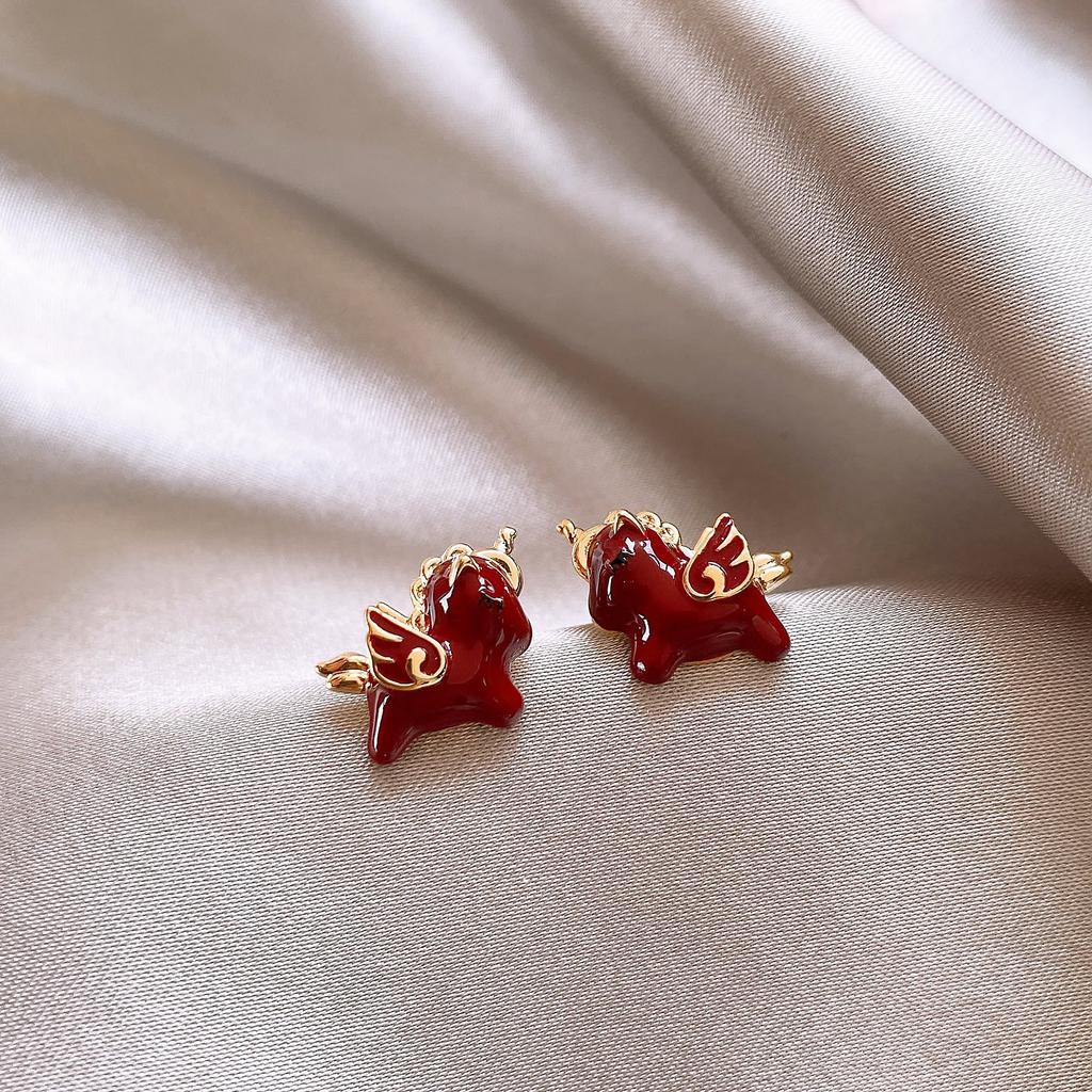 Vintage Luxe Anke La Red 925 Silver Earrings Zircon Studs Minimalist Elegant Fashion Jewelry For Women