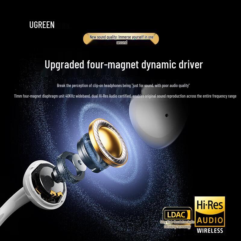 Ugreen S8 Ear Clip Bluetooth Headset