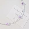Vintage High Quality Mixed Color Purple Faux Crystal Necklace Necklace Sweater Chain