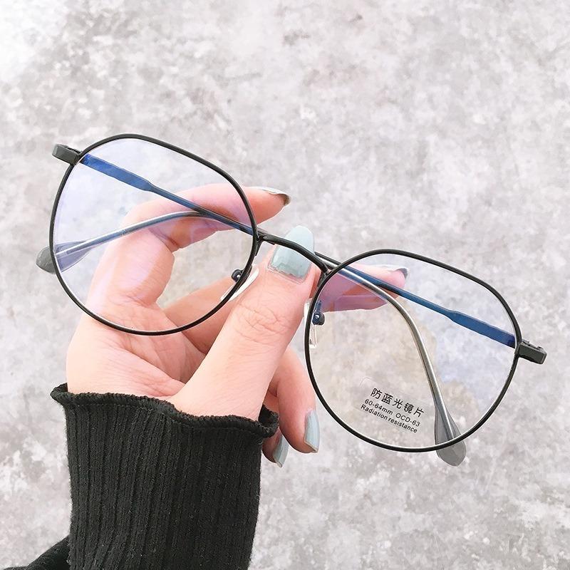 [inventory In Stock] Korean Anti-blue Glasses / Computer Radiation Protection / Round Metal Frame / Women / Men