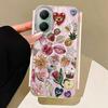 Retro Style Pink Face Sun Stars Women Girls Phone Case for Xiaomi Poco X5 X7 M6 Pro X6 X3 Pro NFC C75 C71 C65 C61 M5S Back Cover