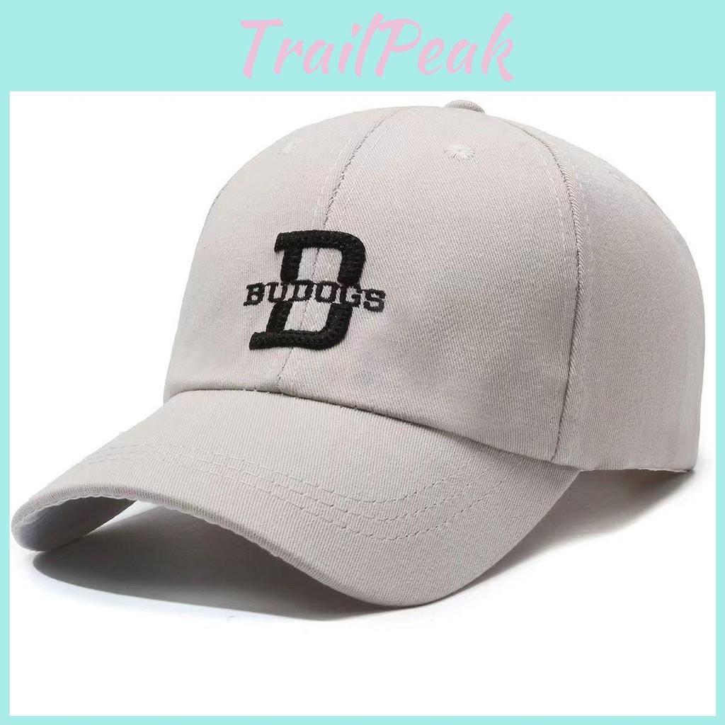 Embroidery Letters D Peaked Cap Outdoor Breathable Men Women Sun Small Show