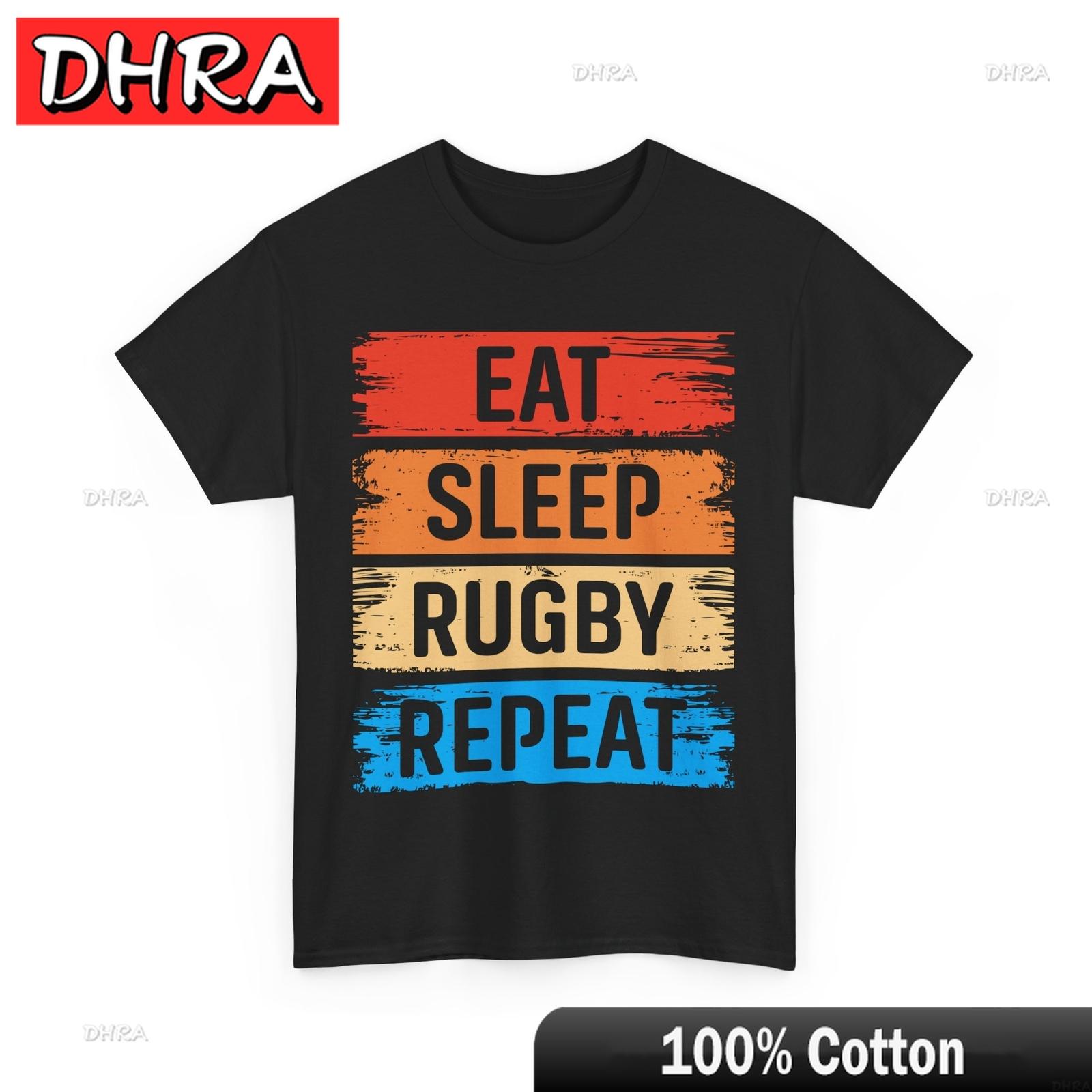 

Eat Sleep RUGBY Repeat Shirt Play Hard Tackle Harder Tee Cool Athlete Shirt Cute Edgy Tshirts Retro Cute Fresh Unisex Tops Vacation 4XL