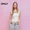 Women's Color Block Square Neck Crop Cami Top