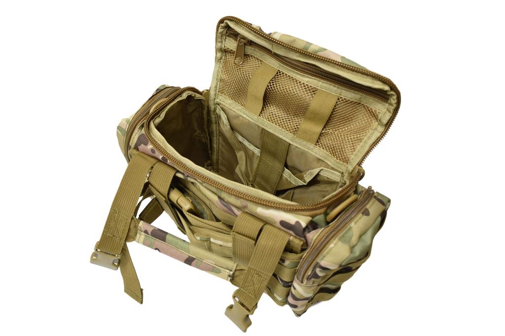 ADVANTAGE Tactical Camouflage and Hand Bag for and Outdoor Activities Waist, Shoulder, Cycling, Motorcycles, Mountaineering, Fishing, Military,