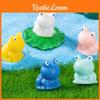 Decorative Blue-eyed Frog Resin Miniature For Creative Moss Terrariums And Desk Decor