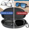 1Pc Sunglasses Sunglasses Men's Women's Storage Box Portable Anti-Stress Travel Zipper Eyeglasses Frame Glasses Case
