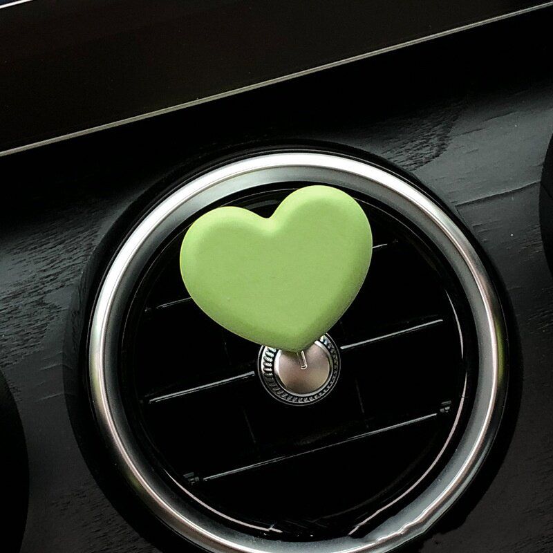 

Creative Car Fragrance Diffuser, Car Air Freshener, Car Air Conditioning Vent Aroma Stone 2024 Car Interior Decoration D Avocado Green Heart