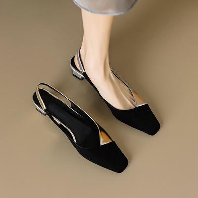 2024 New Fashion Women's Elegant Sexy Sandals Summer Popular Casual Ladies Low-heeled Single Shoes Chaussure Femme Zapatos Mujer