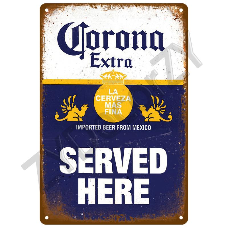 Beer Tin Sign Retro Wall Plaque Art Club Pub Bar Poster Home Decor Metal Sign Wall Decorations Vintage Cafe Mural Plate Brand