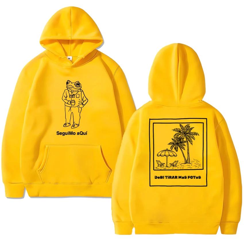 Seguimo Aqui Printed Hoodie Men Women Simple Casual Loose Fashion O-Neck Long Sleeve Pullover Fleece Sweatshirts