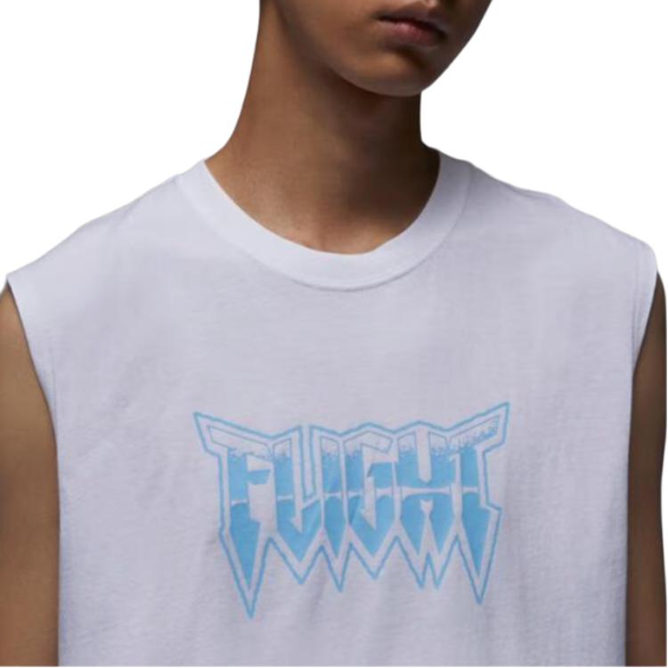 

Jordan Спорт Dri-FIT Круглый вырез Быстросохнущий Модный Мягкий Жилет без рукавов Мужские Топы Белый FN6022-100 S