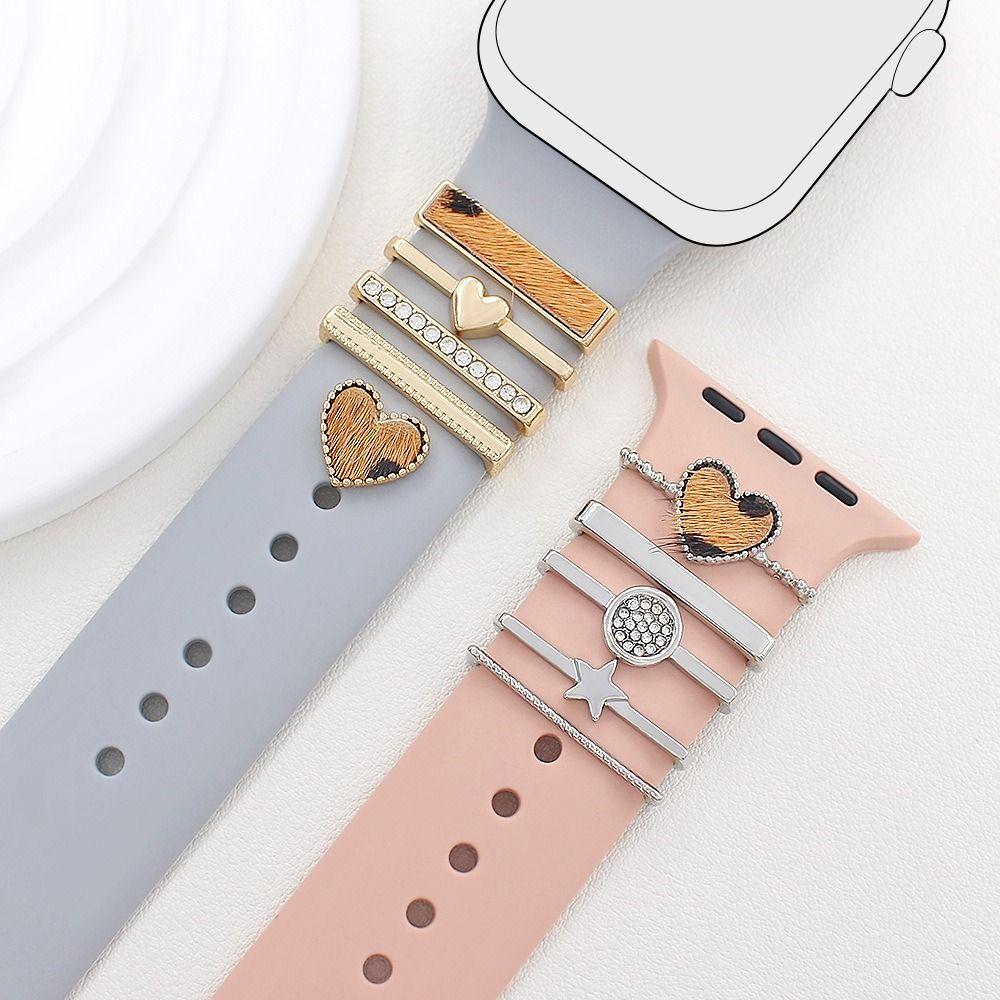 Bracelet de montre en métal, ornement, breloques de ceinture, accessoires de sangle d'anneau décoratifs créatifs