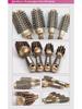 4-Piece Hair Styling Set: Ceramic & Pig Bristle Curler, Thermal Roller Comb, Aluminum Tube Comb.