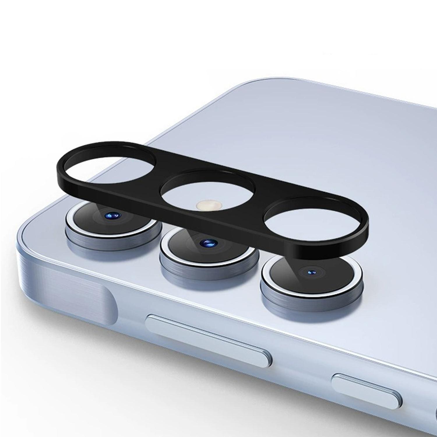 

For Samsung Galaxy A55 5G Hollow Lens Protector Aluminum Alloy Phone Camera Bezel Cover A