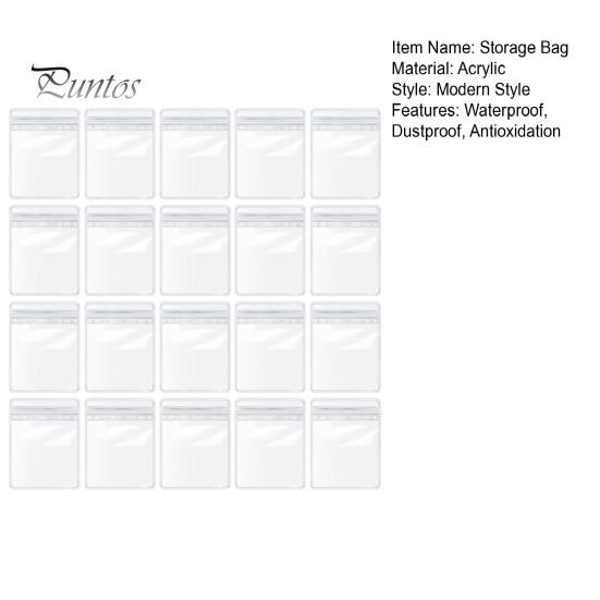 20/40 Pcs Transparent Jewelry Storage Bags Dustproof Moisture-proof Antioxidation Waterproof Earrings Rings Necklace Storage Pouches with Storage Box