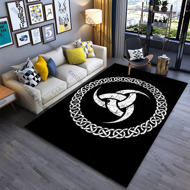 Celtic knot symbol representation carpet Yoga living room room decor children's crawling mat doormat area rug games mat