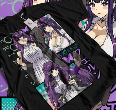 Retro Frieren Anime T-Shirt: Vintage Manga Comic Tee