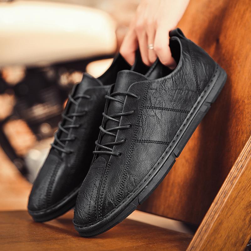 Men Shoes 2024 Autumn Fashion Boat Shoes Men Classic Drive Casual Shoes Quality Leather Comfy Men Loafers Shoes Black Shoe