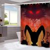 H-Helluva Boss  Funny and Creative Beach Shower Curtain Waterproof Polyester Bath Curtains for Bathroom Decorate with Hooks