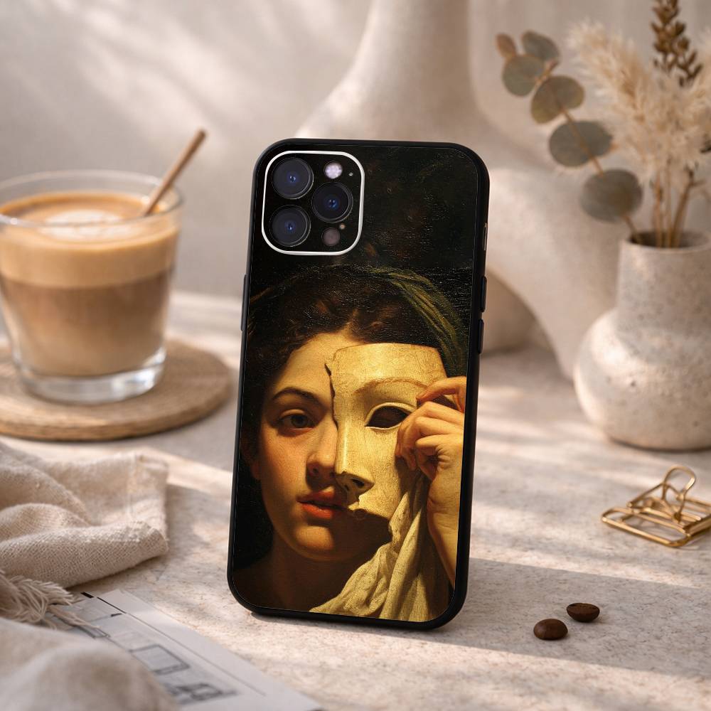 C-Caravaggio P-Paintings Phone Case For iPhone17,16,15,14,13,12,Plus,Pro Max, 5G Others Soft Black Cover iPhone17promax