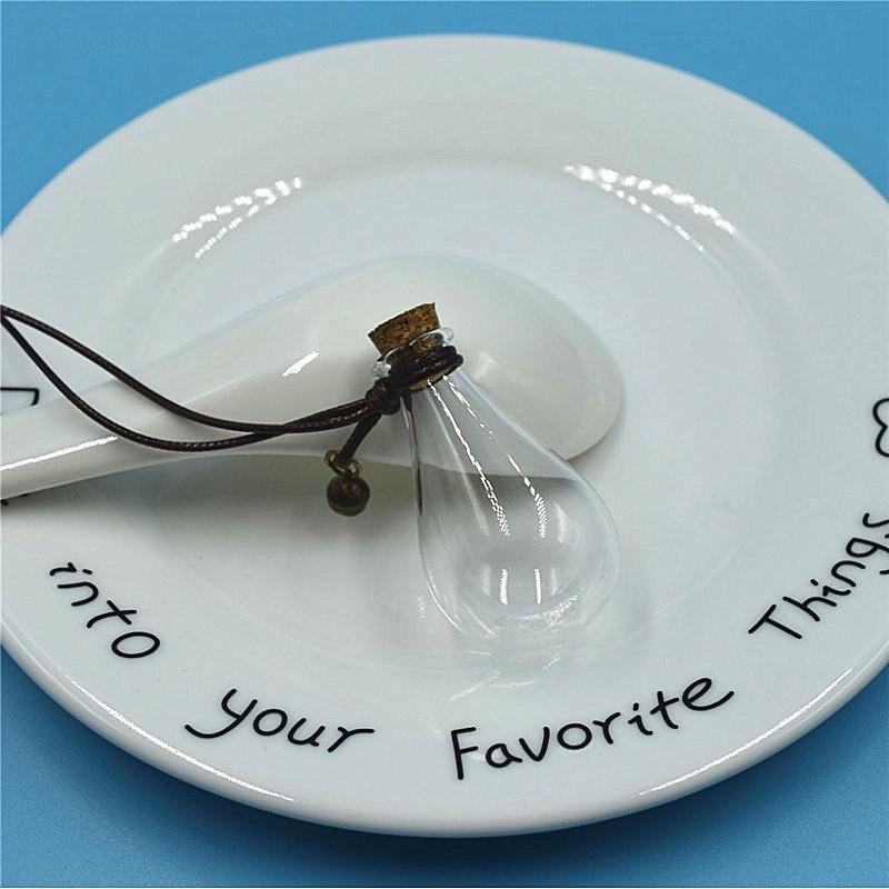 Dried Flower Essential Oil Car Pendant - High Borosilicate Glass Ball with Cork