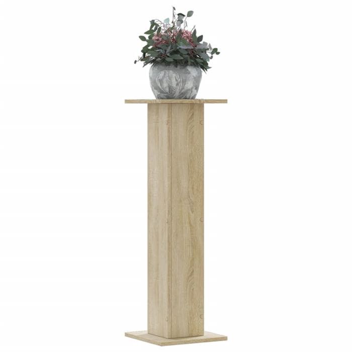 VidaXL Supports pour plantes 2 pcs chêne sonoma bois d'ingénierie, support de fleurs, support de pot, support pour plantes 3307875
