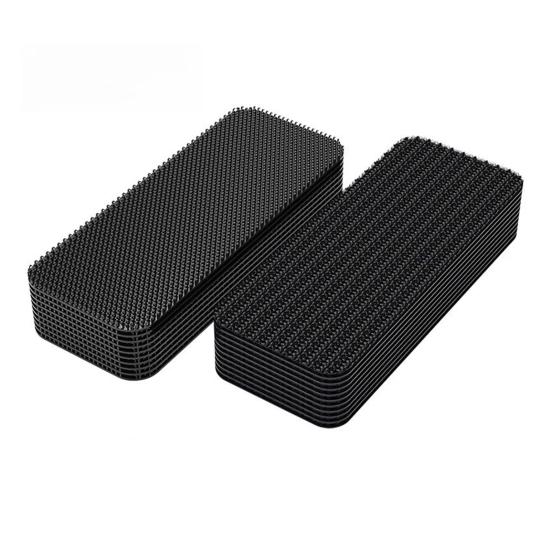 20 Pairs Heavy Duty Fastener Tape Self Adhesive Interlocking Strip Damage-Free Multifunction Car Foot Mat Carpet Fixing Sticker