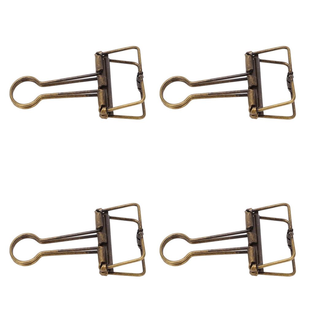 50 Pezzi Clip per Raccoglitore 32mm Metallo Forte Forza di Serraggio Clip Vuote per Raccoglitore Carta per Ufficio Scuola