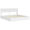 Bed Frame with Storage Space and Headboard White 180 x 200 cm