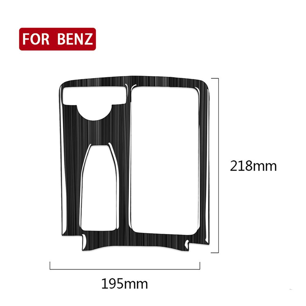Carbon Fiber Car Cup Holder Panel Cover Trim For Mercedes Benz C E Calss  LHD
