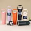 Stainless Steel Handle Car Cup Double Vacuum Spring Cover Thermos Cup Outdoor Fitness Sports Kettle