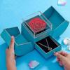 Apple Creative Preserved Flower Gift Box Birthday Party Gift For Mom Girlfriend Jewelry Gift Box Rose Box Valentine's Day Gift Packaging Box