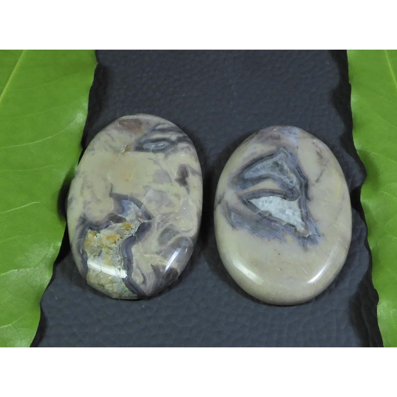 

127Cts. Natural Coffee Bean Jasper Oval Cabochon Loose Gemstone 2 Pcs Lot A-320