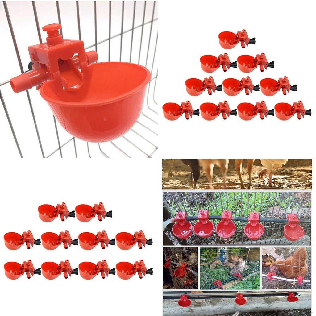 20 Pack Poultry Water Drinking Cups Chicken Hen Automatic Drinker