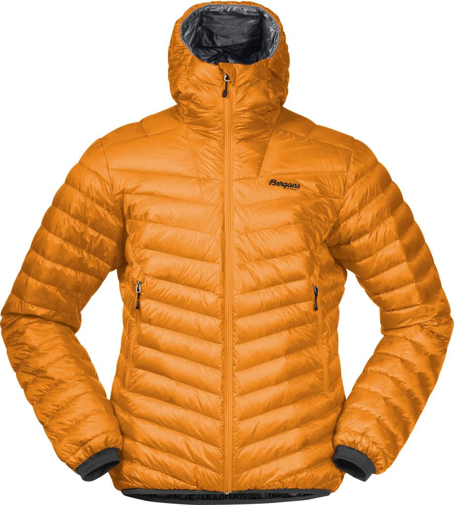 Куртка Bergans Senja Down Light Jacket W/Hood golden field/husky blue