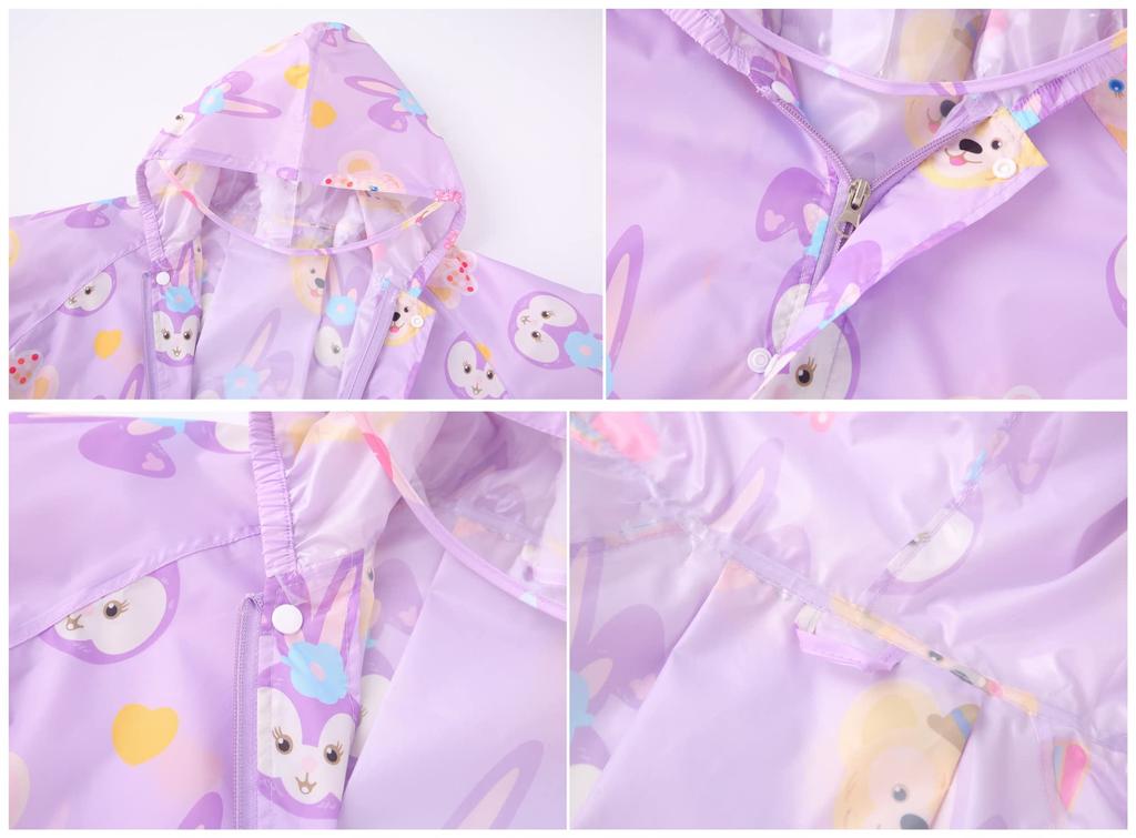 School Boys and Rain Elementary School with with Storage Rain Perfect for Rainy Commuting To Outdoor One Medium Children's Raincoat, Rainwear, Bag,