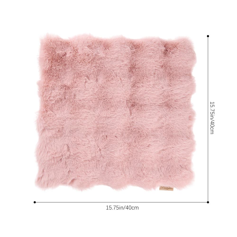 Fluffy Chair Seat Pad Anti slip Seat Cushion Plush Fa