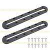 A1A2 2Pcs Kayak Low Profile Track Fishing Rod Holder Mounting Base Slide Track