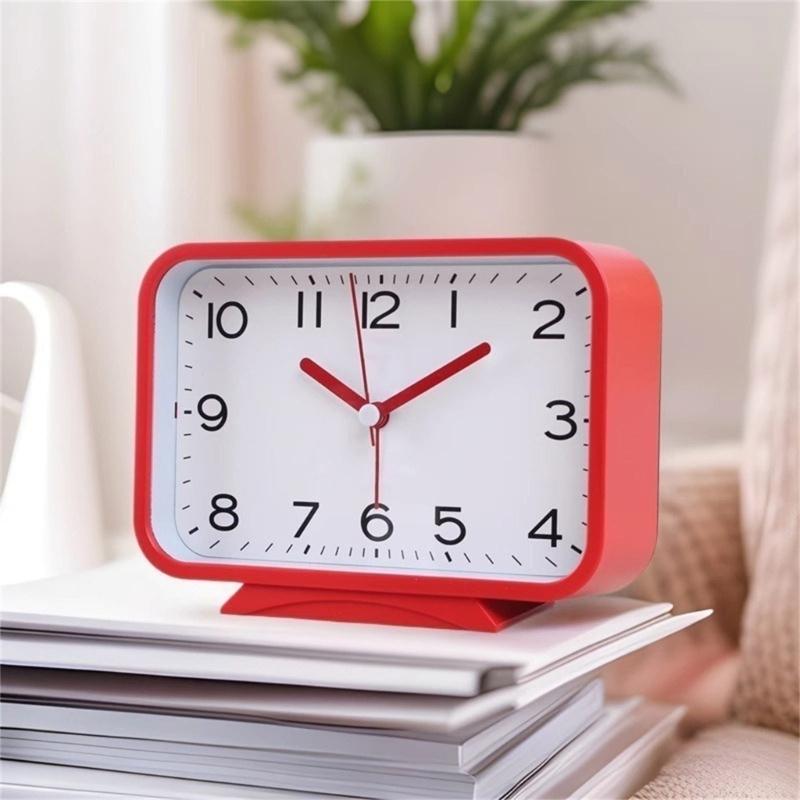 Silents Alarm Clock For Students Bedroom Loud Ringing timers Durable Plastic Design Room Essential Study Aid